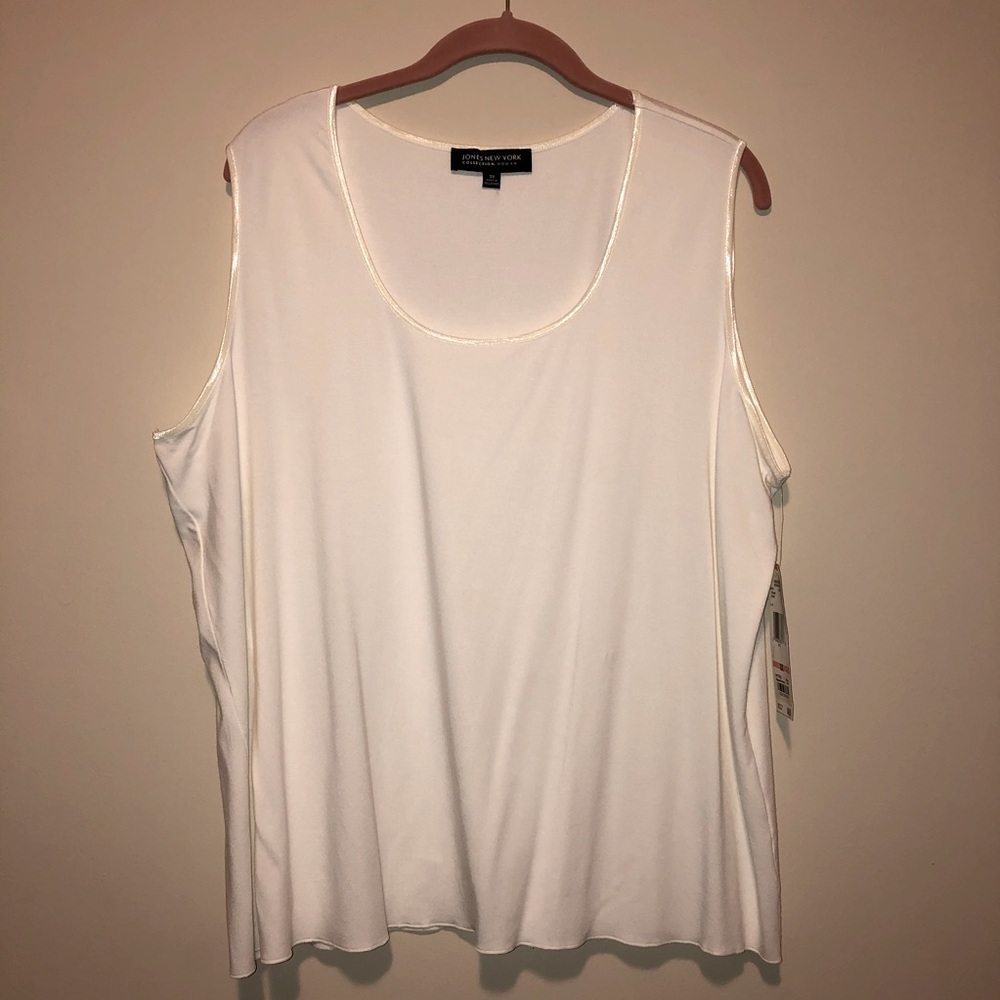 Jones New York Women’s Plus Sleeveless Blouse Top